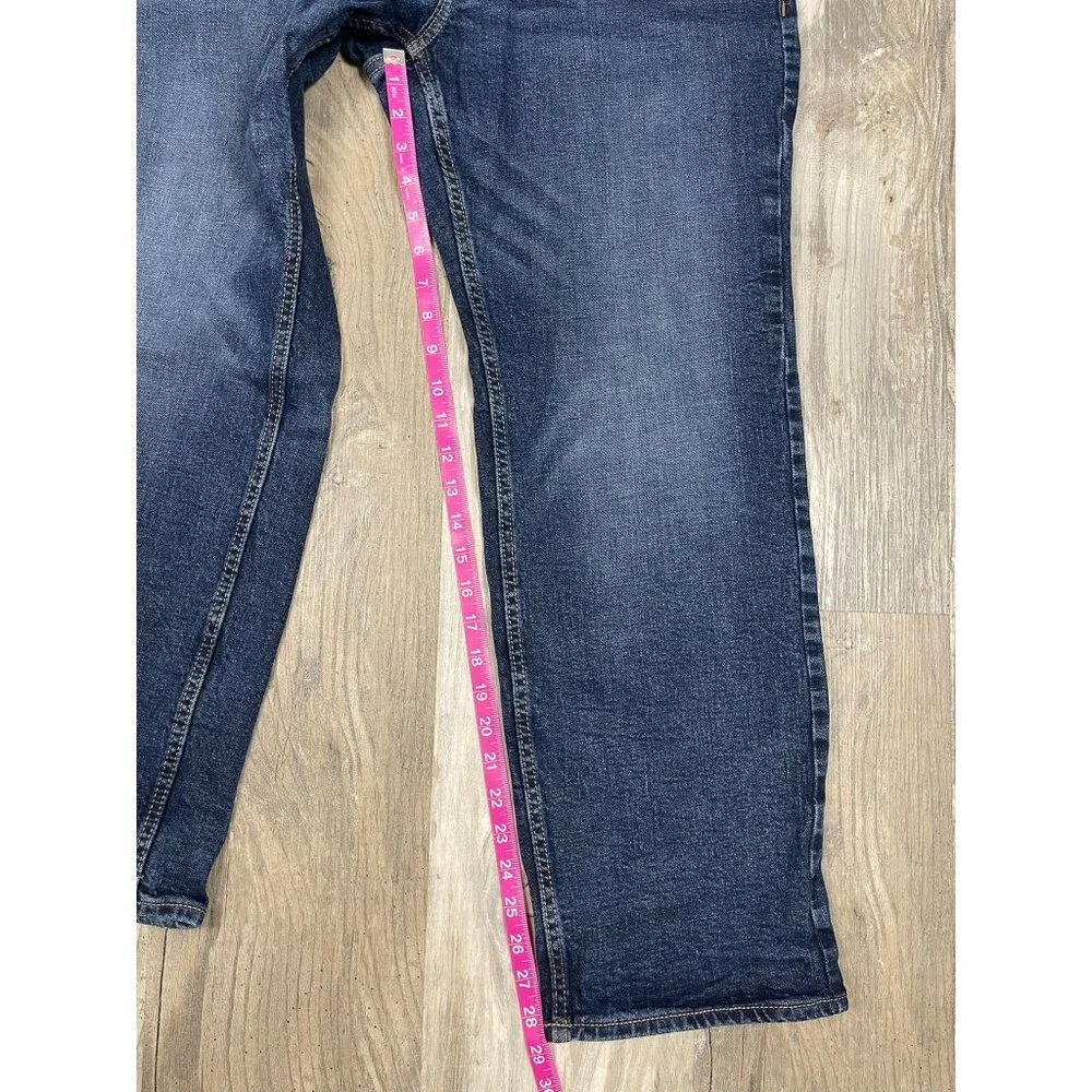 Old Navy Mens Loose Jeans 34x32 Dark Wash Blue Denim Built In Flex - Picture 7 of 7